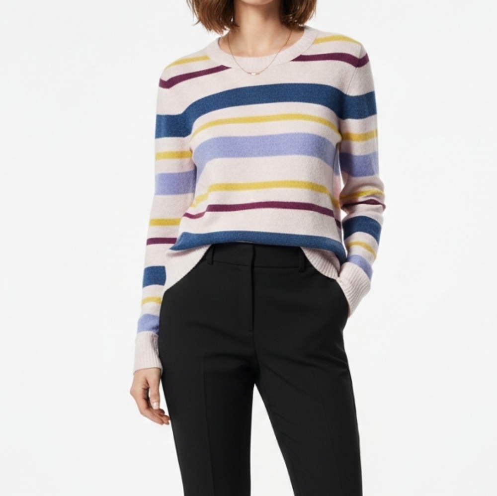 J. Crew Multicolor Striped Women's Sweatshirt